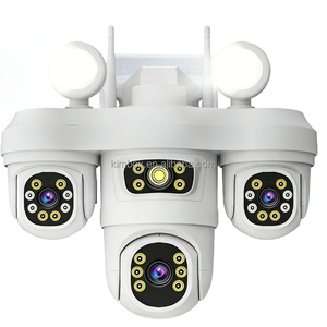 Nouvelle caméra de sécurité sans fil à triple objectif Wifi Ptz Speed Dome avec suivi automatique des personnes, vision nocturne couleur pour la maison, la ferme, le <span class=keywords><strong>garage</strong></span> - Product Image 1