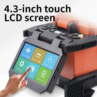 Ceyear H6481B Fusionadora Automática de Fibra Óptica con Pantalla LCD de 4.3'', Tiempo de Fusión de 7s, Máquina de Soldadura de Cable Óptico, Kit de Herramientas FTTH, Compatible con 4G