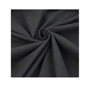 Wholesale suit clothes fleece finished 2 way stretch spandex polyester cotton fabric for coat pants