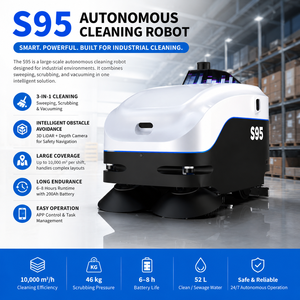S95 Heavy Duty Robotic with App Control Automatic Charge System for Large Area Factory Warehouse - Product Image 2