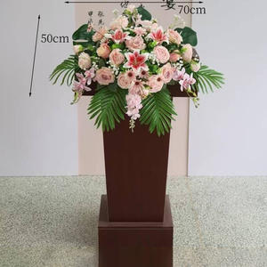 ช่อดอกไฮเดรนเยียเทียมสีฟ้าก้านยาวพลาสติกเหมือนจริงน้ำหนักเบากันน้ำสีชมพูสำหรับสวนในงานแต่งงาน - Product Image 1