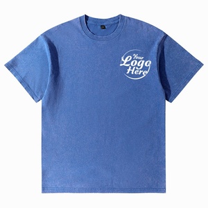 Lot en gros de T-shirts basiques vintage pour hommes, double couture, coton 230g, épaules tombantes - Product Image 4