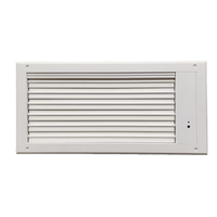 Grille de ventilation électrique moderne en alliage d'aluminium durable, télécommandable, diffuseur de plafond à 90 lames pour entrepôt et sous-sol