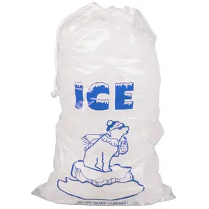 حقيبة تعبئة مكعبات الثلج البلاستيكية القابلة لإعادة الاستخدام للاستخدام مرة واحدة