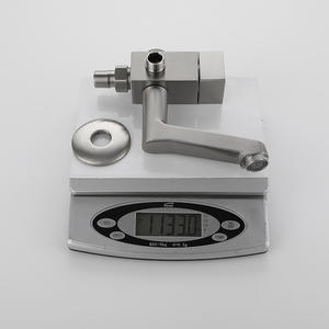 Robinet thermostatique monocommande en acier inoxydable 304 brossé, douchette carrée murale, barre coulissante, douche portable chaude et froide - Product Image 5