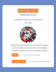 เกลืออาบน้ำสำหรับนกพิราบแข่ง - Product Image 6