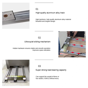 Système télescopique d'accessoires mécaniques, moteur servo électrique robuste, actionneur linéaire, glissière de <span class=keywords><strong>tiroir</strong></span> de meuble <span class=keywords><strong>sous</strong></span> les escaliers - Product Image 4