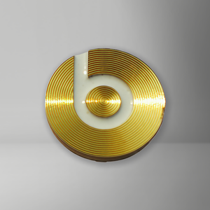 Etiqueta Decorativa de Aluminio con Patrón de CD de Forma Especial, Corte CNC Antiguo Personalizado Profesional para Auriculares de Audio - Product Image 1