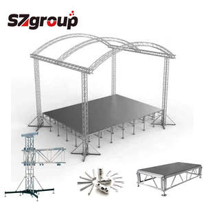 Sgaier özel 6061 alüminyum alaşım tüv sertifikalı katlanabilir dokunun kemer kafes açık etkinlikler için taşınabilir sahne çatı kafes - Product Image 1