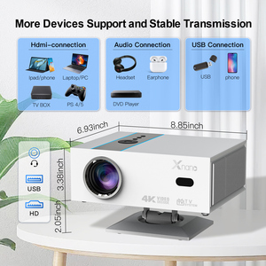 Projecteur de cinéma XNANO X6 Home Theater 4k Android Smart Bluetooth WiFi certifié Google Full HD 1080P - Product Image 4
