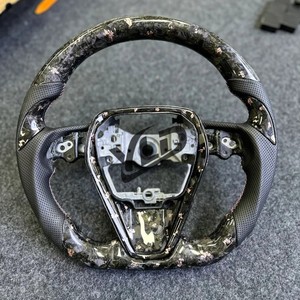 Volante de Fibra de Carbono Forjado Rojo Hecho a Mano Personalizado YLD para <span class=keywords><strong>Toyota</strong></span> Camry de 8ª Generación L <span class=keywords><strong>LE</strong></span> XLE SE XSE TRD Avalon - Product Image 2