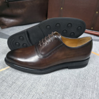 Nouvelles Chaussures Oxford Wholecut de Luxe pour Hommes 2026 – Semelles Confortables, Cuir Véritable Marron Foncé, Chaussures Habillées de Haute Qualité, Prix d'Usine