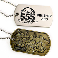 Collier personnalisé pour homme avec logo gravé, pendentif en acier inoxydable avec code QR, plaque d'identification émaillée, nom personnalisé, plaque d'identification 3D personnalisée