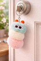 Insekten-Schlüsselanhänger: Raupen-Schlüsselanhänger, Taschenanhänger, Damen-Sonnenbrillen, Kawaii Plüsch mit Sonnenbrille, flauschiges Geldbörsen- und Rucksack-Accessoire