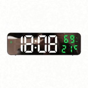 <b>Color</b>-changing Digital <b>Plastic</b> Alarm Clock with Radio and Calendars for Bedroom & Living Room - Product Image 1