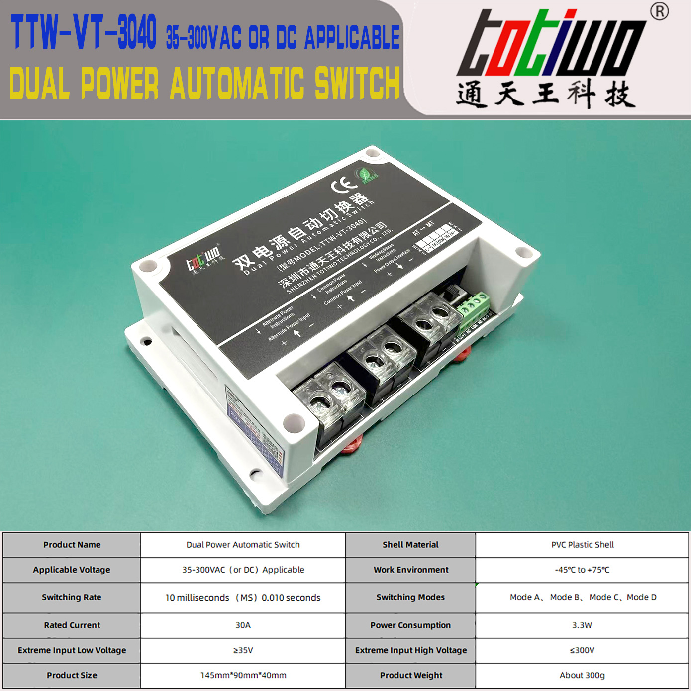 10-100VDC 12V/24V/36V/<strong>48V</strong>/60V72V <strong>DC</strong> 360W 720W 1800W Dual Power <strong>Automatic</strong> <strong>Switch</strong> Power Failure <strong>Automatic</strong> <strong>Transfer</strong> <strong>Switch</strong> UPS