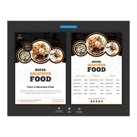 Meilleur dépliant avec impression de Menu de Restaurant