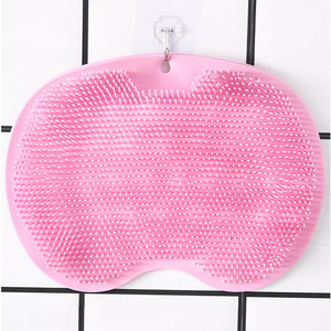 Cepillo de baño de silicona para masaje, cepillo de baño para masaje de pies, tapete de masaje para pies, removedor de manchas, exfoliante para baño, montado en la pared - Product Image 3