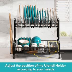 Best 3 Tier Dish Rack Stainless Steel Sink Drain Rack Kitchen Helper <b>Basket</b> Kitchen <b>Vegetable</b> Storage Dish Drainerrack - Product Image 2