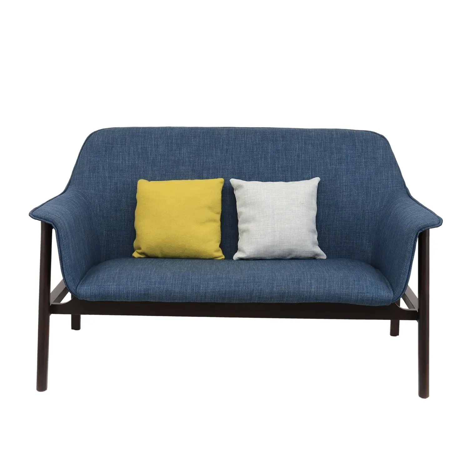 Modern lüks kumaş setleri oturma odası mobilya kanepeler ahşap bacaklar ev mobilya