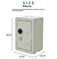 JUNTU JT-8006 Mini Stahl Geld Safe Digital Lock Kreative Sparschwein Schlüssel Aufbewahrung schrank Feuerfeste Hotel Safe Box Kinder