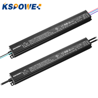 UL CE Rohs IP67 High PFC 12V Slim LED Strip Driver 100W Transformateur d'éclairage de puissance en aluminium pour piscine Sortie unique 60W