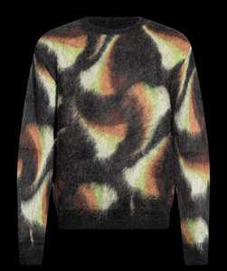 Suéter cálido personalizado de invierno con cuello redondo y manga larga de color degradado para hombre, jersey de mohair - Product Image 4