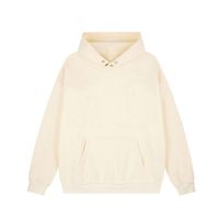 Sudadera con capucha de felpa francesa pesada de 450 GSM para hombre, con cuello de botones a presión, hombros caídos, estilo oversize, lisa, con bolsillo canguro, estilo urbano.