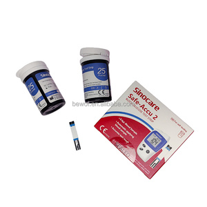 แผ่นทดสอบน้ำตาลในเลือด ราคา คุณภาพ ปลอดภัย Accu2 <span class=keywords><strong>Sinocare</strong></span> - Product Image 4