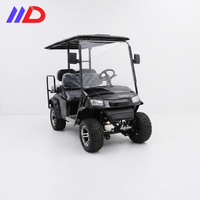 Mobil Golf Listrik 4 Kursi 48V Baterai Lithium Legal di Jalan Raya, Custom dengan Meteran untuk Utilitas Lingkungan Perumahan