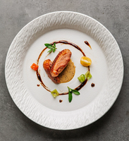 Nouvel Arrivage Assiette de Table Haut de Gamme en Céramique à Bord Large et Profond, Plat de Service Polyvalent pour Plats Mijotés, Plats Froids et Pâtes