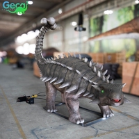 Dinosaure géant à cou long animatronique de la marque Gecai, idéal pour les parcs d'attractions et les zones scéniques.