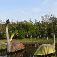 Modèles de dinosaures animatroniques grandeur nature pour parcs d'attractions
