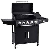 OEM Commercial 5 + 1 Brûleurs Cabinet Style Propane Barbecue au Gaz pour Patio Extérieur