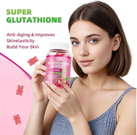 Complément de glutathion OEM en gommes de collagène : L-Glutathion avec collagène marin, vitamines C, E, D et B12