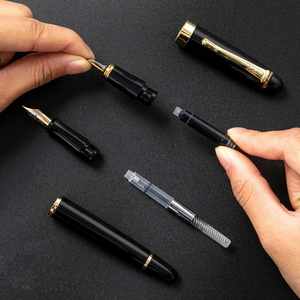 Wholesale Office Luxury Black Business Fountain <b>Pen</b> Calligraphy Student Signature <b>Pen</b> Custom logo <b>Pen</b> - Product Image 3