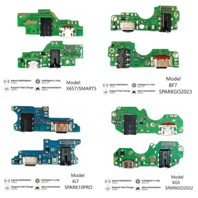 Infinix SPARK6GO Charging Port Docking Connector Board Flex Cable with 1-Year Warranty IC C/F Micro USB Charging Charger