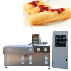 core filling food processing extruder chocolate filled puffed snack production line machine