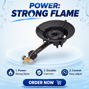 Kompor Wok <span class=keywords><strong>Gas</strong></span> Alam Daya Tinggi KB5 Komersial, Hemat Energi, Tungku Tunggal, Portabel, Untuk Penggunaan Luar Ruangan, Api Besar, Restoran - Product Image 1