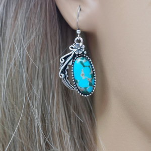 Orecchini a Forma di Foglia e Fiore per Donne, Stile Vintage Bohémien, Accessori per Orecchie da Indossare Quotidianamente - Product Image 4