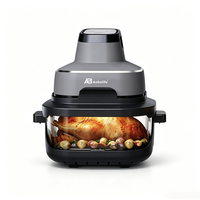 ANBOLIFE OEM Friteuse à air portable en verre 4-en-1 non toxique 1,5/4L sans PFAS avec contrôle numérique, appareils de cuisine conformes ROHS
