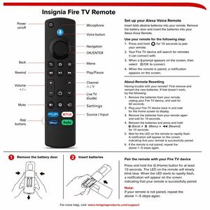 Télécommande vocale de remplacement Fire Smart <span class=keywords><strong>TV</strong></span> Stick Lite <span class=keywords><strong>4K</strong></span> Max compatible avec Insignia <span class=keywords><strong>Pioneer</strong></span> Toshiba Cube Smart <span class=keywords><strong>TV</strong></span> 3ème génération - Product Image 6