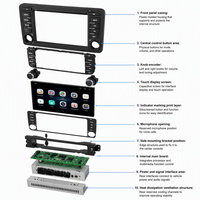 Système Android pour voiture pour Audi A3 2003-2012, écran tactile IPS 7 pouces, navigation GPS, CarPlay sans fil, caméra de recul, tableau de bord USB