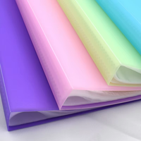 Pochette de classement A4 pour documents, 10, 30, 40, 60, 80, 100 pochettes transparentes en plastique PP, imperméables, couleurs personnalisées, logo pour le bureau et l'école