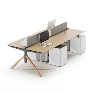 Moderno Escritorio <span class=keywords><strong>de</strong></span> <span class=keywords><strong>oficina</strong></span> modular <span class=keywords><strong>de</strong></span> 4 plazas, <span class=keywords><strong>muebles</strong></span> <span class=keywords><strong>de</strong></span> estación <span class=keywords><strong>de</strong></span> trabajo <span class=keywords><strong>de</strong></span> <span class=keywords><strong>coworking</strong></span> con espacio abierto extensible, diseño <span class=keywords><strong>de</strong></span> madera, personal <span class=keywords><strong>de</strong></span> <span class=keywords><strong>oficina</strong></span> - Product Image 4