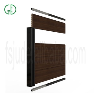 Canalina GD in Alluminio 5x5 per Pali di Recinzione con Rinforzo per PVC, WPC, Vetro, Verniciata a Polvere Nera - Product Image 1