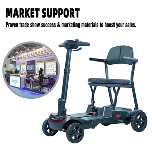 Scooter Eléctrico Ligero y Plegable Automáticamente |   Dispositivo de Asistencia Portátil <span class=keywords><strong>para</strong></span> Personas Mayores en Centros de Salud y Residencias de Ancianos - Product Image 1