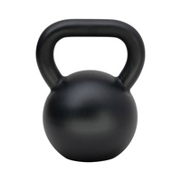Kettlebell de haute qualité 12 kg pour entraînement de force en salle de sport, en acier avec poignée confortable et revêtement en poudre pour le traitement corporel
