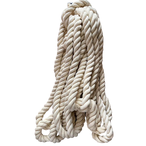 Nhà Máy Bán Buôn 3 Mm-6 Mm Màu Tự Nhiên Bông Macrame Tay Sợi Dây Thừng Với Nhựa Barb End Túi Giấy Dây Xử Lý - Product Image 5