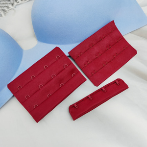 Accesorios de lencería al por mayor: Cierre de metal para sujetador de nailon con 4 ganchos x 3 filas de 32 mm, cierre de ojo y gancho para sujetador. - Product Image 2